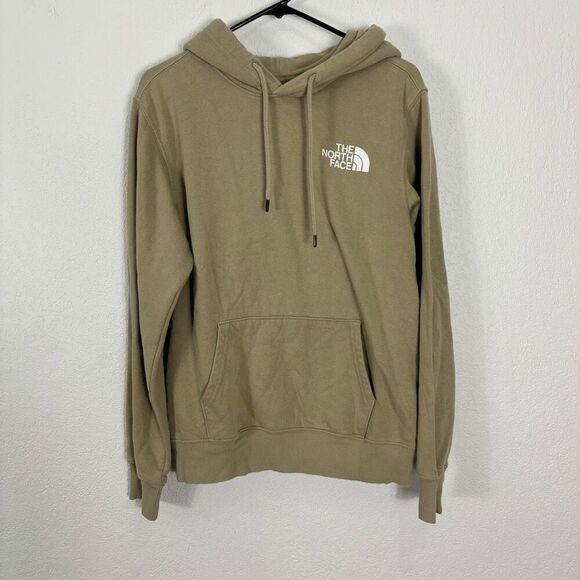 The North Face Tan with Black Logo in Back Fleece Lined Sweatshirt - Picture 1 of 6